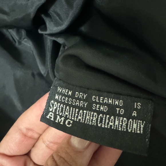 Leather biker jacket - Picture 4 of 5